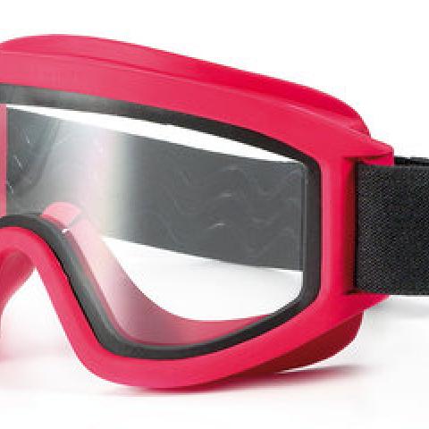 Wide-vis.safety goggles 611 Firefighters, red, gas-tight, 1 unit(s)