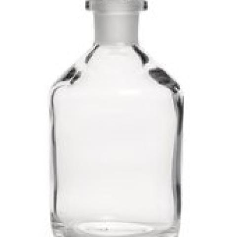 Narrow neck storage bottl., glass stopp., soda-lime glass, clear, 250 ml