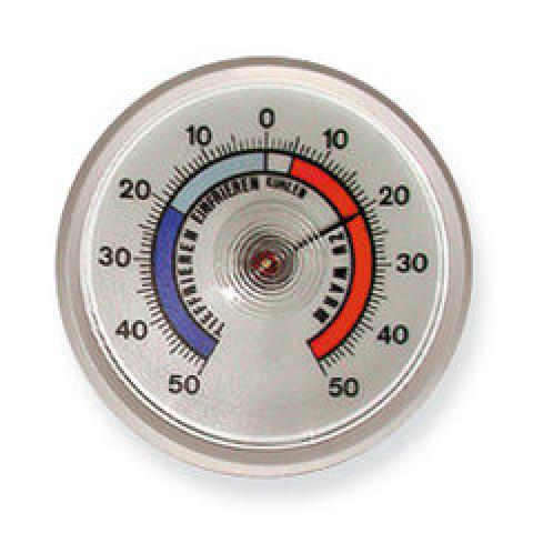 Cold thermometer, plastic, round, bimetallic indicator, range -50 - +50 °C