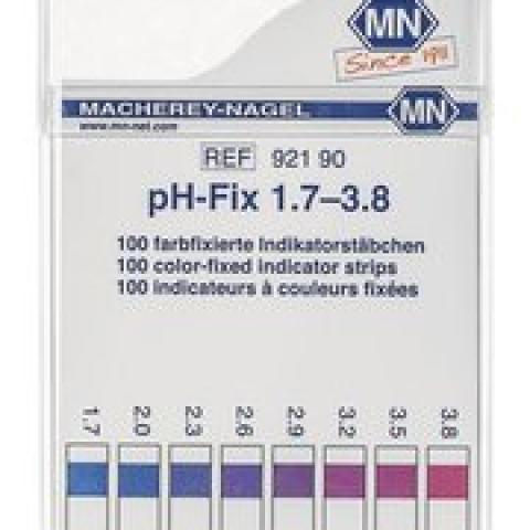 Universal indicator sticks pH-Fix, in square plastic box, pH 1.7-3.8