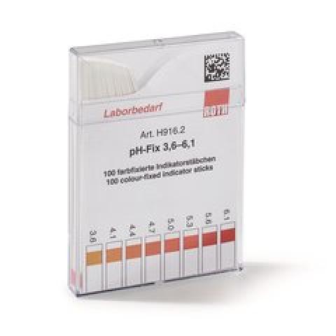 Universal indicator sticks pH-Fix, in square plastic box, pH 3.6-6.1