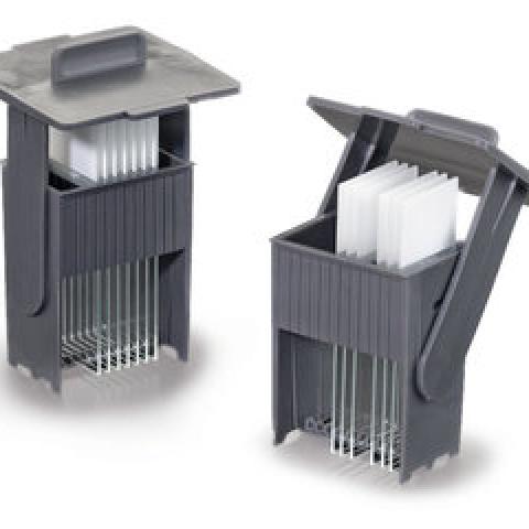 ROTILABO® microscope slide holder, grey, L 60 x W 64 x H 97 mm, 1 unit(s)