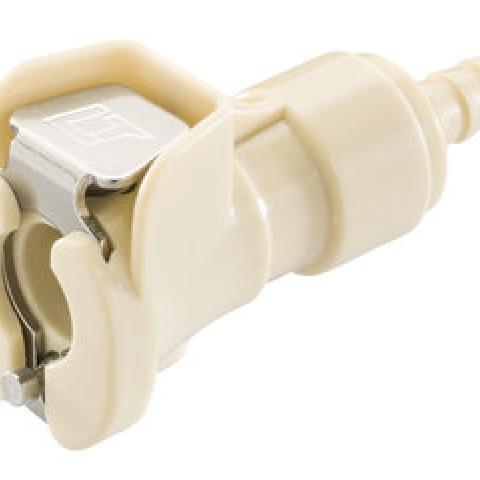 Quick disconnect coupling, female, straight, Ø 6,4 mm, with shut-off, 1 unit(s)