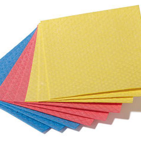 Sponge wipes, red, 20 x 18 cm, 10 unit(s)