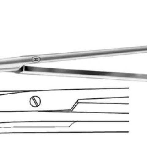 Dissecting scissors, Kilner/Ranell, bent, fine, blunt/blunt, L 120 mm, 1 unit(s)