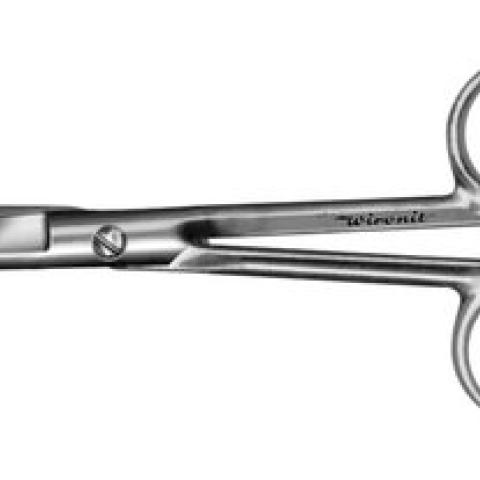Scissors, physiology, pointed-pointed, straight, L 130 mm, autoclavable