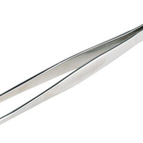 Tweezers, round, stainless steel, L 145 mm, 1 unit(s)