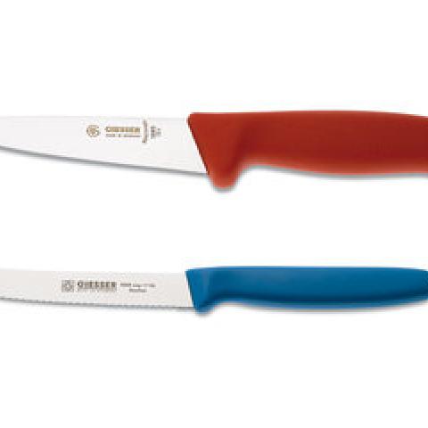 Knife, blue handle, smooth cutter, blade length 130 mm,, 1 unit(s)