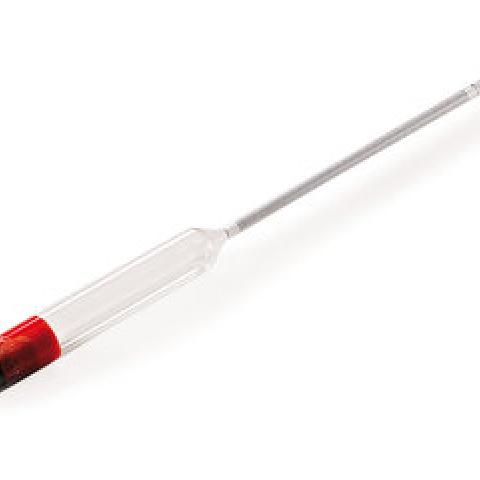 Density hydrometer, without thermometer, measuring range 1.500 - 1.600 g/cm³