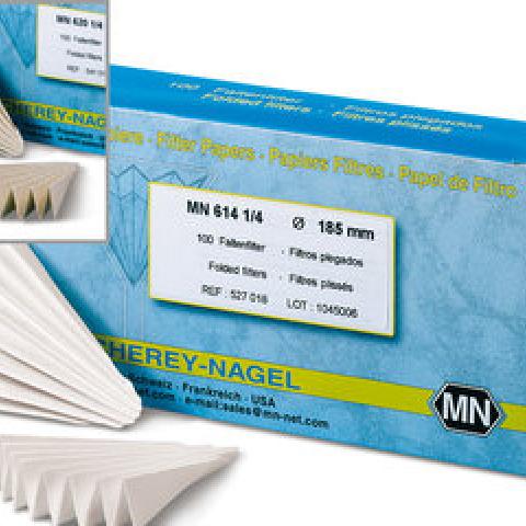 Grained filter papers, type MN 614 1/4, bleached, Ø 55 mm, 100 unit(s)