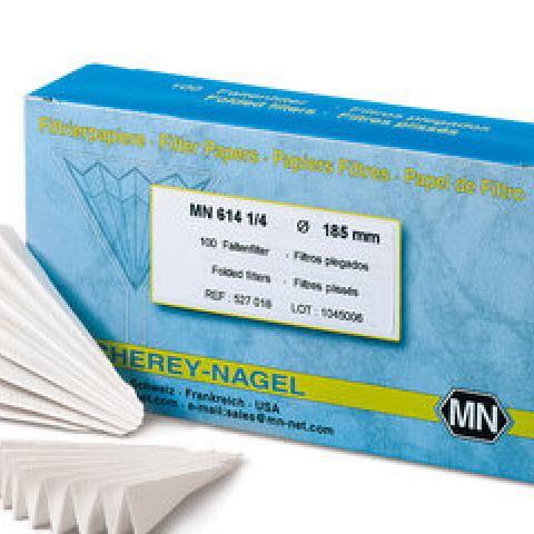 Grained filter papers, type MN 614 1/4, bleached, Ø 185 mm, 100 unit(s)