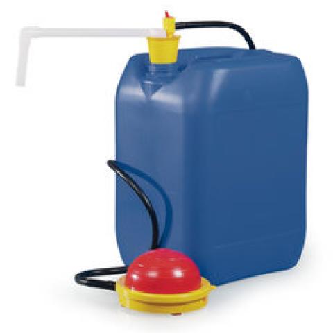 OTAL-foot pump with bent outlet pipe, PVDF, 16 l/min, f. containers max. 120 l