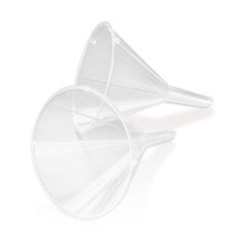 Rotilabo® single-use funnel, PS, Ø spout, inside 4.3 mm, H 69 mm, 100 unit(s)