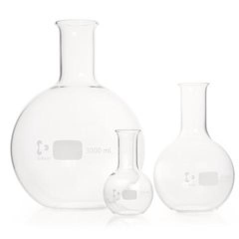 Flat-bottom flask, DURAN®, narrow neck, 5000 ml, 1 unit(s)