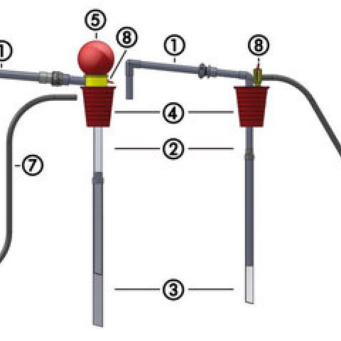 Spare parts for OTAL®-dispensing pumps, PVC plug for Ø 12 mm, red, 1 unit(s)