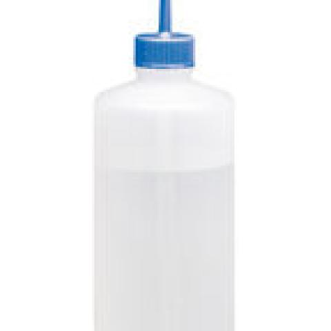 Wash bottle, LDPE, blue coloured cap, 500 ml, 1 unit(s)