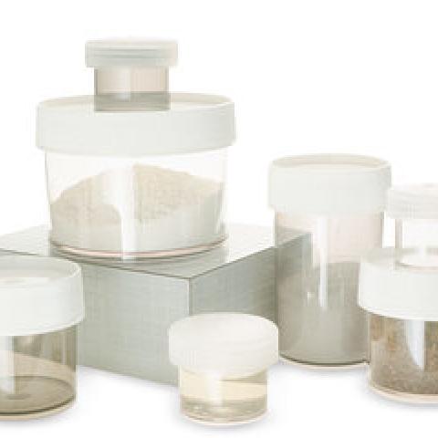 Wide neck containers, PC, clear, closure PP, 125 ml, 4 unit(s)
