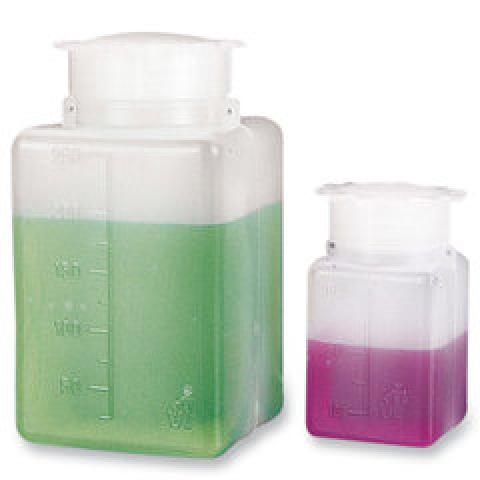 Wide neck-rectangular bottles, HDPE, can be leaded, 25 ml, 10 unit(s)