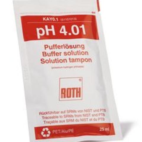 Rotilabo® pH buffer solutions, pH 4,01, in bags, 20 unit(s)
