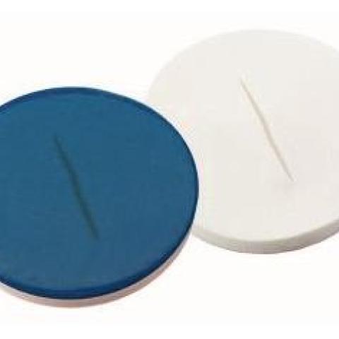 Septa Ø 8 mm, thickn. 0.9 mm, hard. 55°, silic. white/PFTE blue