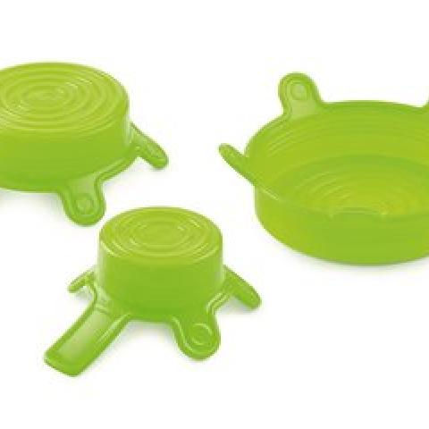 DURAN® silicone lid set, S/M/L, , Colour, green, 1 set