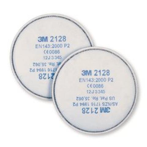 Round particulate filters, 3 M, EN 143, filter P2R, active charcoal, 20 unit(s)