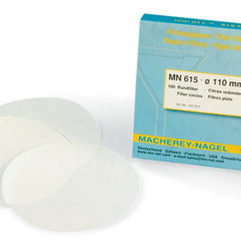 Filter papers-Round filters, type 619 eh, slow filtering, Ø 125 mm, 100 unit(s)