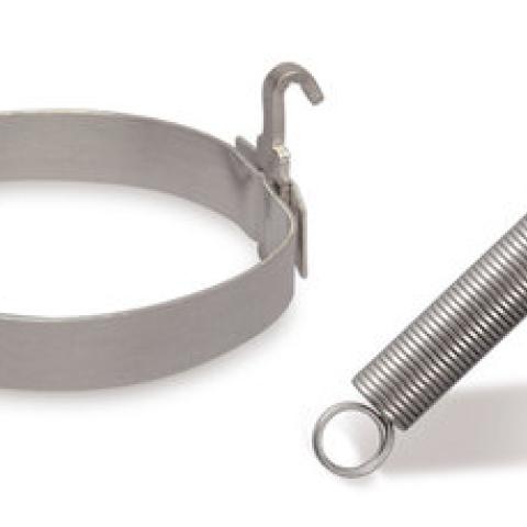 Coil spring ground-joint clamps, alu. rings with hook for 19/26-24/29