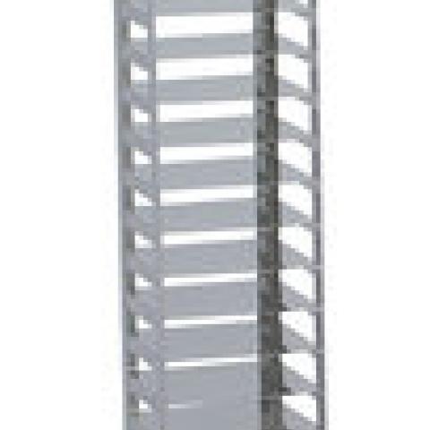 Cryo-rack for cryo-boxes, vertical rack, 1 x 11 compart.