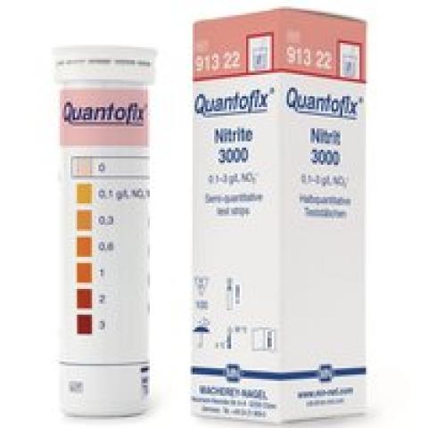 Quantofix® test strips, nitrite, L 95 x W 6 mm, 0-100-300-600-1000-2000-3000