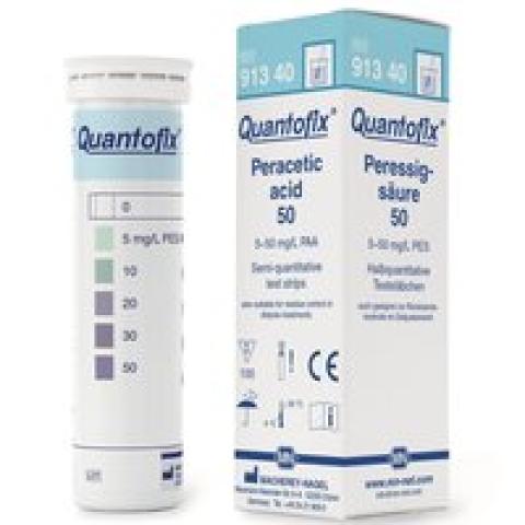 Quantofix® test strips, per acetic acid, L 95 x W 6 mm, 0-5-10-20-30-50