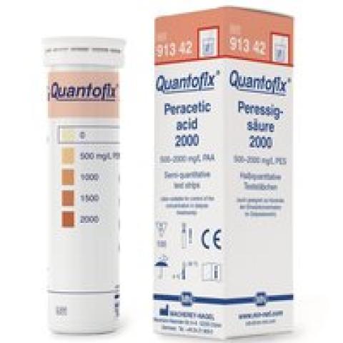 Quantofix® test strips, per acetic acid, L 95 x W 6 mm, 0-500-1000-1500-2000