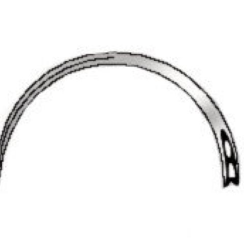 Surgical needles, stainless steel 18/8, rectangular, fig. 14, 1/2 circular