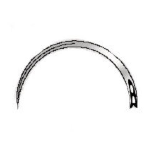 Surgical needles, stainless steel 18/8, round, fig. 14, 1/2 circular, 12 unit(s)