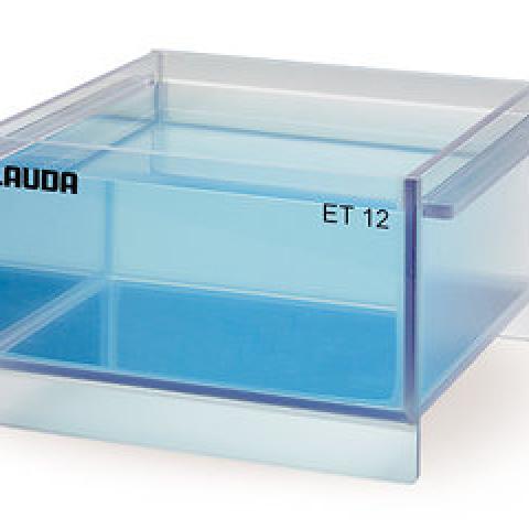 Polycarbonate tubs f. immersion thermom., up to 100 °C, transparent, vol. 20 l