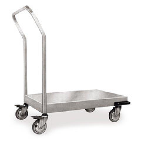 Rotilabo®-flat-bed trolley, stainless steel, platform size 545x545mm, 1 unit(s)