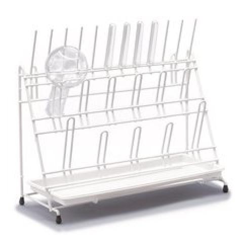 Rotilabo®-drying rack, PE, 12 pins / 11 arched pins, H 300 mm, 1 unit(s)
