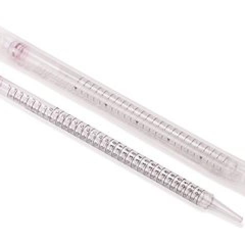 Disposable pipettes, standard, red, PS, sterile, ind. wrap., L 27-30cm, 25ml