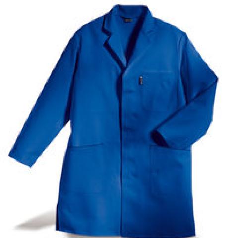 Men's work coat, cornflow. blue, s.56/58, 65% polyester, 35% cotton