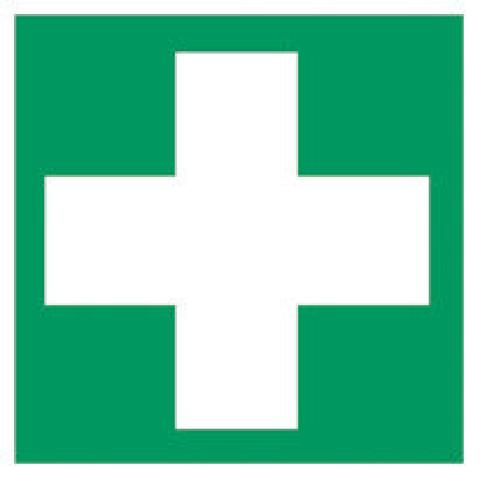 Rescue sign, ISO 7010, luminescent, first aid, 1 unit(s)