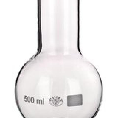 Rotilabo®-flat bottom flask, 250 ml, wide neck, heavy duty rim, H 140 mm