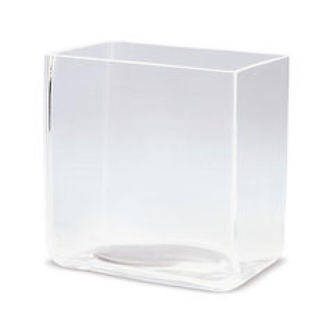 Glass box, L 100 x W 100 x H 100 mm, calcium soda glass, 1 unit(s)