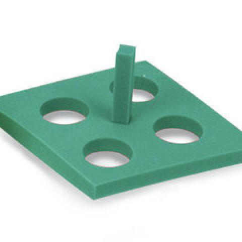 Rotilabo®-floating racks, 4 holes, green, for 50 ml tubes, HDPE, 5 unit(s)