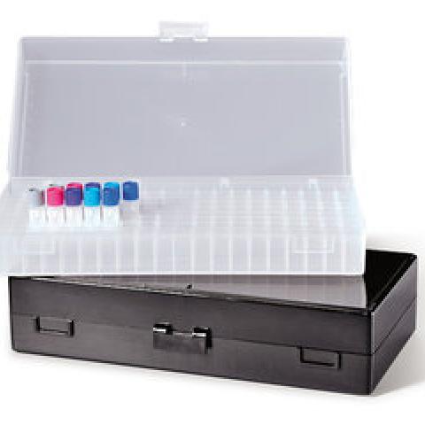 Rotilabo®-storage box, PP, black, 200 holes, for Ø to 12 mm, 1 unit(s)
