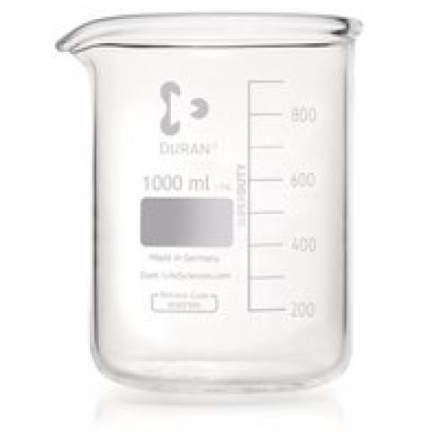 DURAN®-Super Duty glass beakers, vol. 1000 ml, Ø outside 105 mm, H 145 mm