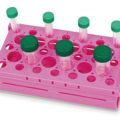 Pop-UpTM Rack, pink,15/50ml centr. vials, Ø 17 / Ø 30 mm