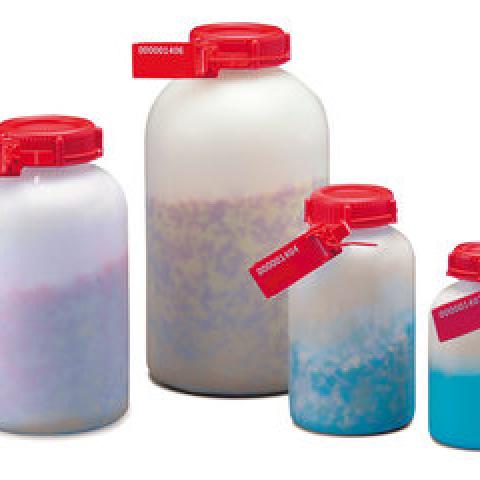 Sealable wide-mouth bottles, HDPE, 250 ml, 25 unit(s)