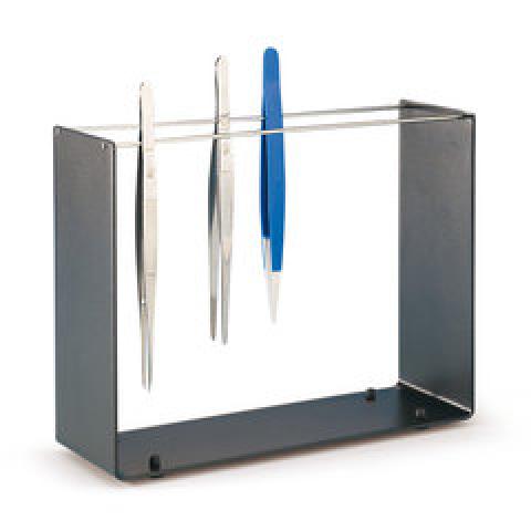 Rotilabo® tweezers stand, Remanit 4301, ESD coated, L185 x W60 x H135 mmm