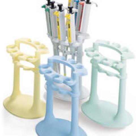 Table-pipettor stand, ice blue, PA, for 7 microlitre pipettors, 1 unit(s)