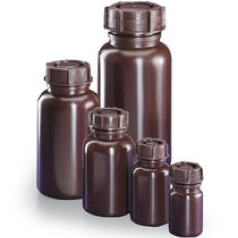 Wide neck bottles, brown, LDPE, 50 ml, 10 unit(s)